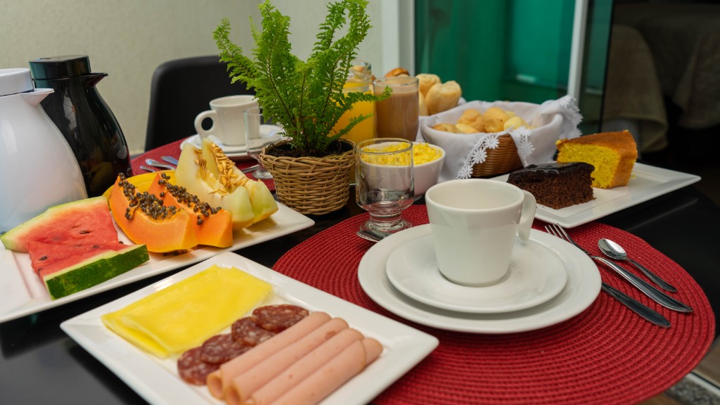 Café da manhã da Pousada Cristalmar